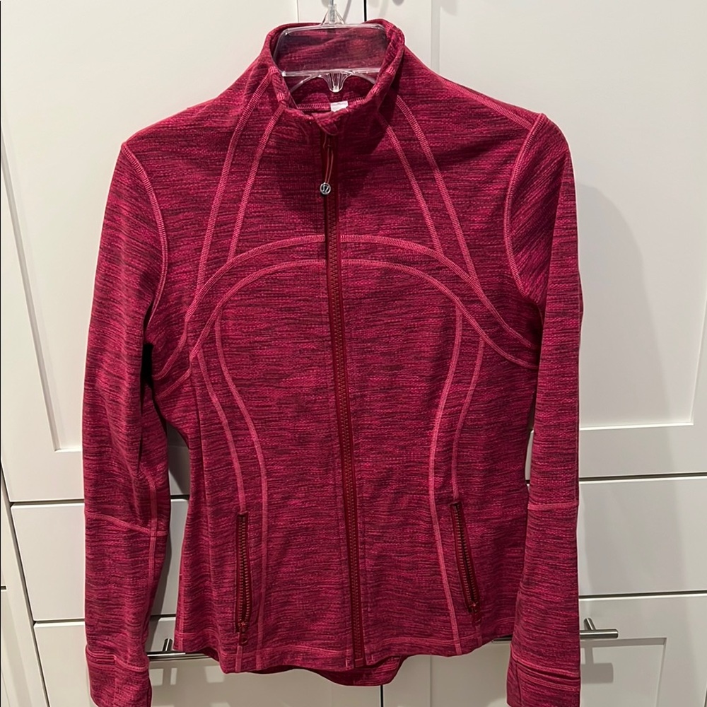 Lululemon Pink Space-dye Define Jacket. Size 10.